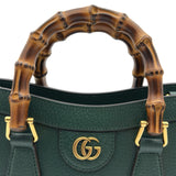 グッチ GUCCI ダイアナ ミディアムトートバッグ 702721 グリーン レザー レディース ハンドバッグ ショルダーバッグ