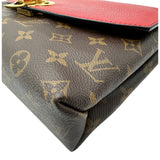 ルイ・ヴィトン LOUIS VUITTON サン・プラシード M43713 ブラウン/レッド モノグラム/レザー レディース ショルダーバッグ