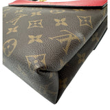 ルイ・ヴィトン LOUIS VUITTON サン・プラシード M43713 ブラウン/レッド モノグラム/レザー レディース ショルダーバッグ