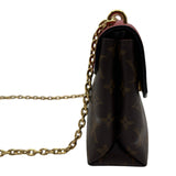 ルイ・ヴィトン LOUIS VUITTON サン・プラシード M43713 ブラウン/レッド モノグラム/レザー レディース ショルダーバッグ