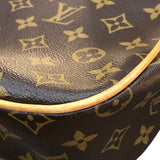 ルイ・ヴィトン LOUIS VUITTON ハドソンGM M40045 ブラウン ゴールド金具 モノグラム レディース ショルダーバッグ