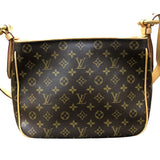 ルイ・ヴィトン LOUIS VUITTON ハドソンGM M40045 ブラウン ゴールド金具 モノグラム レディース ショルダーバッグ
