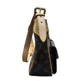 ルイ・ヴィトン LOUIS VUITTON ハドソンGM M40045 ブラウン ゴールド金具 モノグラム レディース ショルダーバッグ