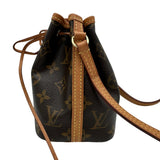ルイ・ヴィトン LOUIS VUITTON ナノ・ノエ M41346 ブラウン モノグラム/レザー レディース ショルダーバッグ