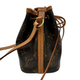 ルイ・ヴィトン LOUIS VUITTON ナノ・ノエ M41346 ブラウン モノグラム/レザー レディース ショルダーバッグ