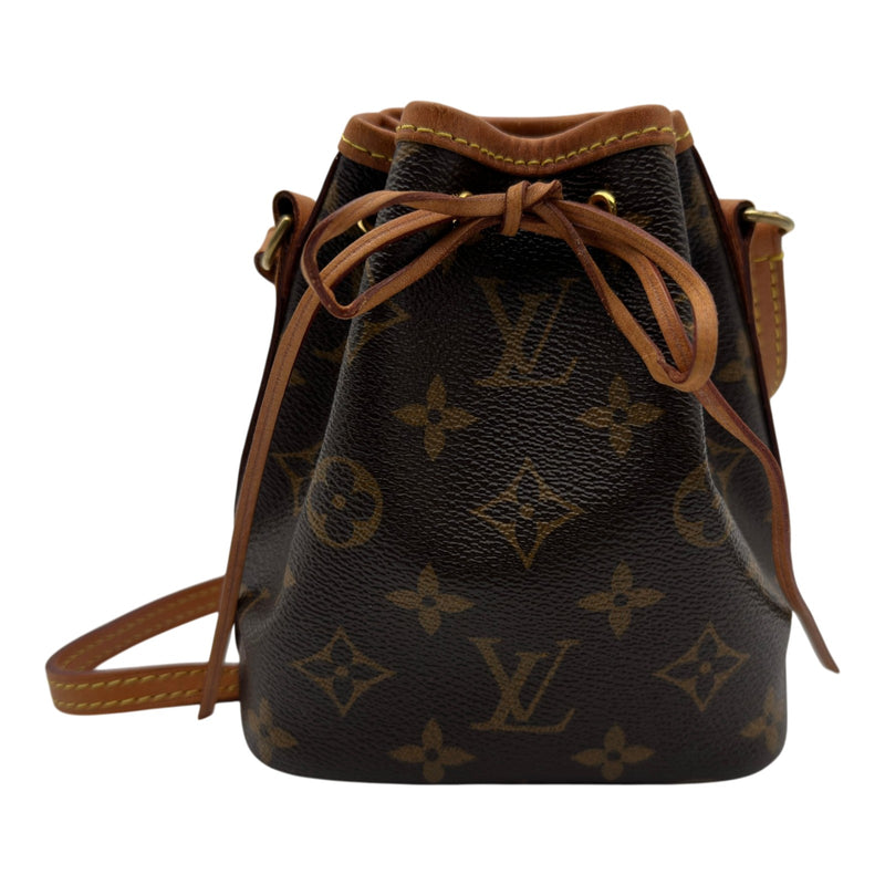 ルイ・ヴィトン LOUIS VUITTON ナノ・ノエ M41346 ブラウン モノグラム