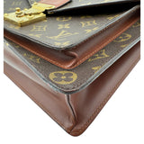 ルイ・ヴィトン LOUIS VUITTON モンソー27 M51185 ブラウン モノグラム/レザー レディース ショルダーバッグ