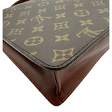 ルイ・ヴィトン LOUIS VUITTON モンソー27 M51185 ブラウン モノグラム/レザー レディース ショルダーバッグ