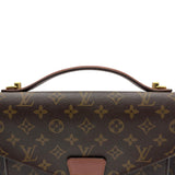ルイ・ヴィトン LOUIS VUITTON モンソー27 M51185 ブラウン モノグラム/レザー レディース ショルダーバッグ
