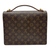ルイ・ヴィトン LOUIS VUITTON モンソー27 M51185 ブラウン モノグラム/レザー レディース ショルダーバッグ