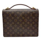 ルイ・ヴィトン LOUIS VUITTON モンソー27 M51185 ブラウン モノグラム/レザー レディース ショルダーバッグ
