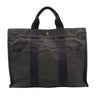 エルメス HERMES エールライントートMM グレー シルバー金具 ナイロンキャンバス レディース トートバッグ