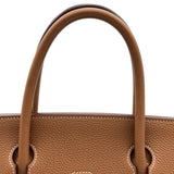 エルメス HERMES バーキン40 D刻印 ゴールド シルバー金具 トゴ メンズ ハンドバッグ
