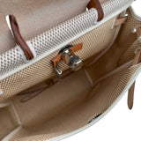 エルメス HERMES エールバッグアドPM □G刻 エクリュ/ナチュラル トワル/レザー レディース リュック・デイパック
