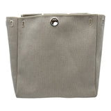 エルメス HERMES エールバッグMM □H刻 ベージュ/ゴールド トワル/レザー レディース ショルダーバッグ