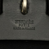 エルメス HERMES エールバッグMM □E刻印 ブラック シルバー金具 トワル レザー ユニセックス ハンドバッグ ショルダーバッグ