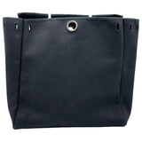 エルメス HERMES エールバッグMM □E刻印 ブラック シルバー金具 トワル レザー ユニセックス ハンドバッグ ショルダーバッグ