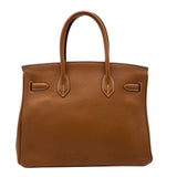 エルメス HERMES バーキン30 □G刻 ゴールド ゴールド金具 トゴ レディース ハンドバッグ