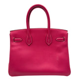 エルメス HERMES バーキン30 キャンディ □O刻 ローズティリアン/ルビー シルバー金具 エプソン レディース ハンドバッグ