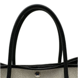 エルメス HERMES ガーデンパーティPM Z刻 エクリュ/ブラック トワル/ネゴンダ レディース トートバッグ