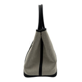 エルメス HERMES ガーデンパーティPM Z刻 エクリュ/ブラック トワル/ネゴンダ レディース トートバッグ