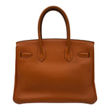 エルメス HERMES バーキン30 □H刻 オレンジ シルバー金具 トリヨン レディース ハンドバッグ