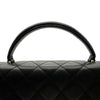シャネル CHANEL トップハンドルバッグ A12397 7番台 ブラック ゴールド金具 キャビアスキン レディース ハンドバッグ
