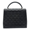 シャネル CHANEL トップハンドルバッグ A12397 7番台 ブラック ゴールド金具 キャビアスキン レディース ハンドバッグ