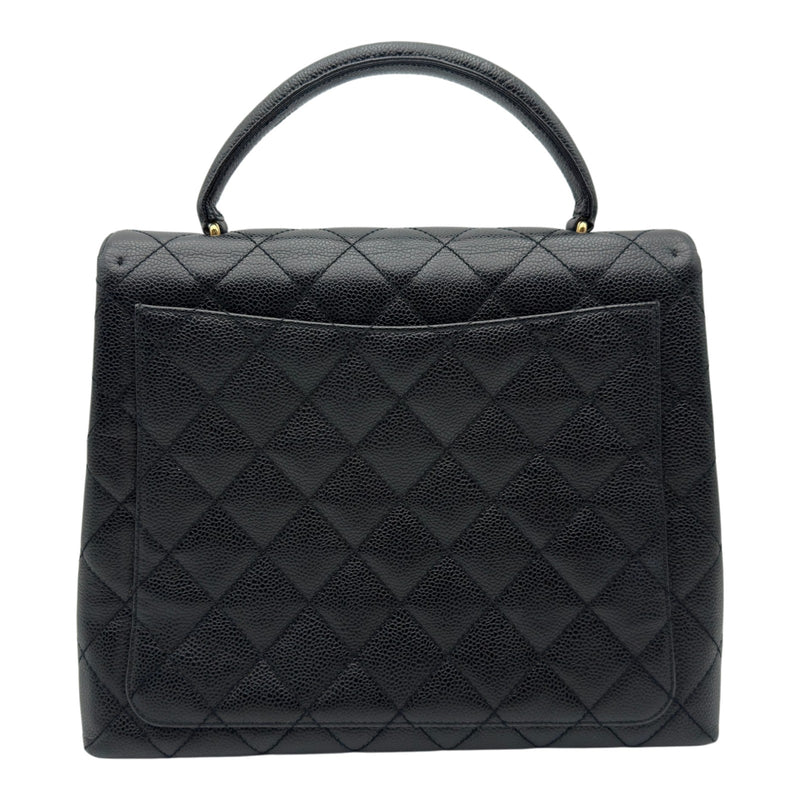 シャネル CHANEL トップハンドルバッグ A12397 7番台 ブラック 