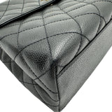 シャネル CHANEL トップハンドルバッグ A12397 7番台 ブラック ゴールド金具 キャビアスキン レディース ハンドバッグ