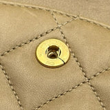 シャネル CHANEL マトラッセ25 A01112 3番台 ベージュ ゴールド金具 ラムスキン レディース ショルダーバッグ