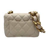 シャネル CHANEL マトラッセ ミニフラップ バッグ AS3214 ベージュ ゴールド金具 ラムスキン レディース ショルダーバッグ