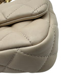 シャネル CHANEL マトラッセ ミニフラップ バッグ AS3214 ベージュ ゴールド金具 ラムスキン レディース ショルダーバッグ