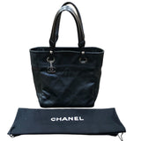 シャネル CHANEL パリピアリッツトートPM A34208 ブラック シルバー金具 PVC×レザー レディース トートバッグ