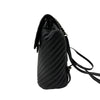 シャネル CHANEL Vステッチ リュック A91121 22番台 ブラック シルバー金具 ラムスキン レディース リュック・デイパック