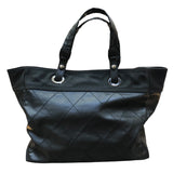 シャネル CHANEL パリピアリッツトートMM A34209 ブラック シルバー金具 コーティングキャンバス レディース トートバッグ