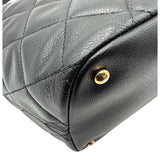 シャネル CHANEL ココマーク チェーントートバッグ A67292 17番台 ブラック ゴールド金具 キャビアスキン レディース トートバッグ