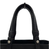 シャネル CHANEL パリビアリッツトートPM A34208 17番台 ブラック シルバー金具 コーティングキャンバス レディース トートバッグ