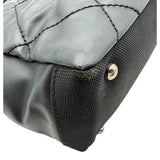 シャネル CHANEL パリビアリッツトートPM A34208 17番台 ブラック シルバー金具 コーティングキャンバス レディース トートバッグ