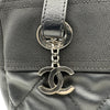 シャネル CHANEL パリビアリッツトートPM A34208 17番台 ブラック シルバー金具 コーティングキャンバス レディース トートバッグ