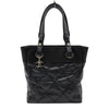 シャネル CHANEL パリビアリッツトートPM A34208 17番台 ブラック シルバー金具 コーティングキャンバス レディース トートバッグ