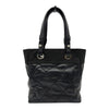 シャネル CHANEL パリビアリッツトートPM A34208 17番台 ブラック シルバー金具 コーティングキャンバス レディース トートバッグ