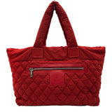 シャネル CHANEL コココクーントートGM A47107 13番台 レッド ナイロン レディース トートバッグ