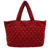 シャネル CHANEL コココクーントートGM A47107 13番台 レッド ナイロン レディース トートバッグ