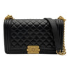 シャネル CHANEL ボーイシャネル25 A67086 23番台 ブラック ゴールド金具 ラムスキン レディース ショルダーバッグ