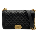 シャネル CHANEL ボーイシャネル25 A67086 23番台 ブラック ゴールド金具 ラムスキン レディース ショルダーバッグ