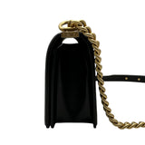 シャネル CHANEL ボーイシャネル25 A67086 23番台 ブラック ゴールド金具 ラムスキン レディース ショルダーバッグ
