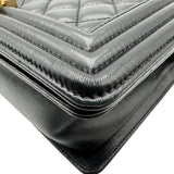 シャネル CHANEL ボーイシャネル25 A67086 23番台 ブラック ゴールド金具 ラムスキン レディース ショルダーバッグ