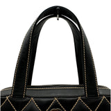 シャネル CHANEL ワイルドステッチ トートバッグ 6番台 ブラック レザー レディース トートバッグ
