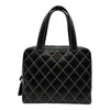 シャネル CHANEL ワイルドステッチ トートバッグ 6番台 ブラック レザー レディース トートバッグ